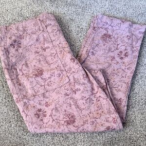Knox rose dusty purple floral straight leg pant XL
